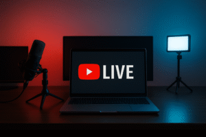 يوتيوب للبث المباشر